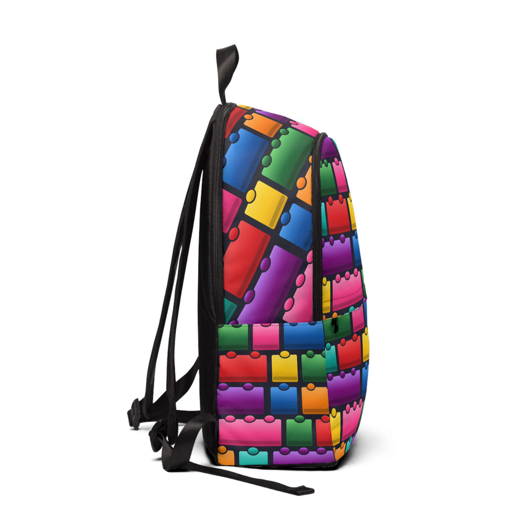 Colorful Toy Brick Pattern Backpack