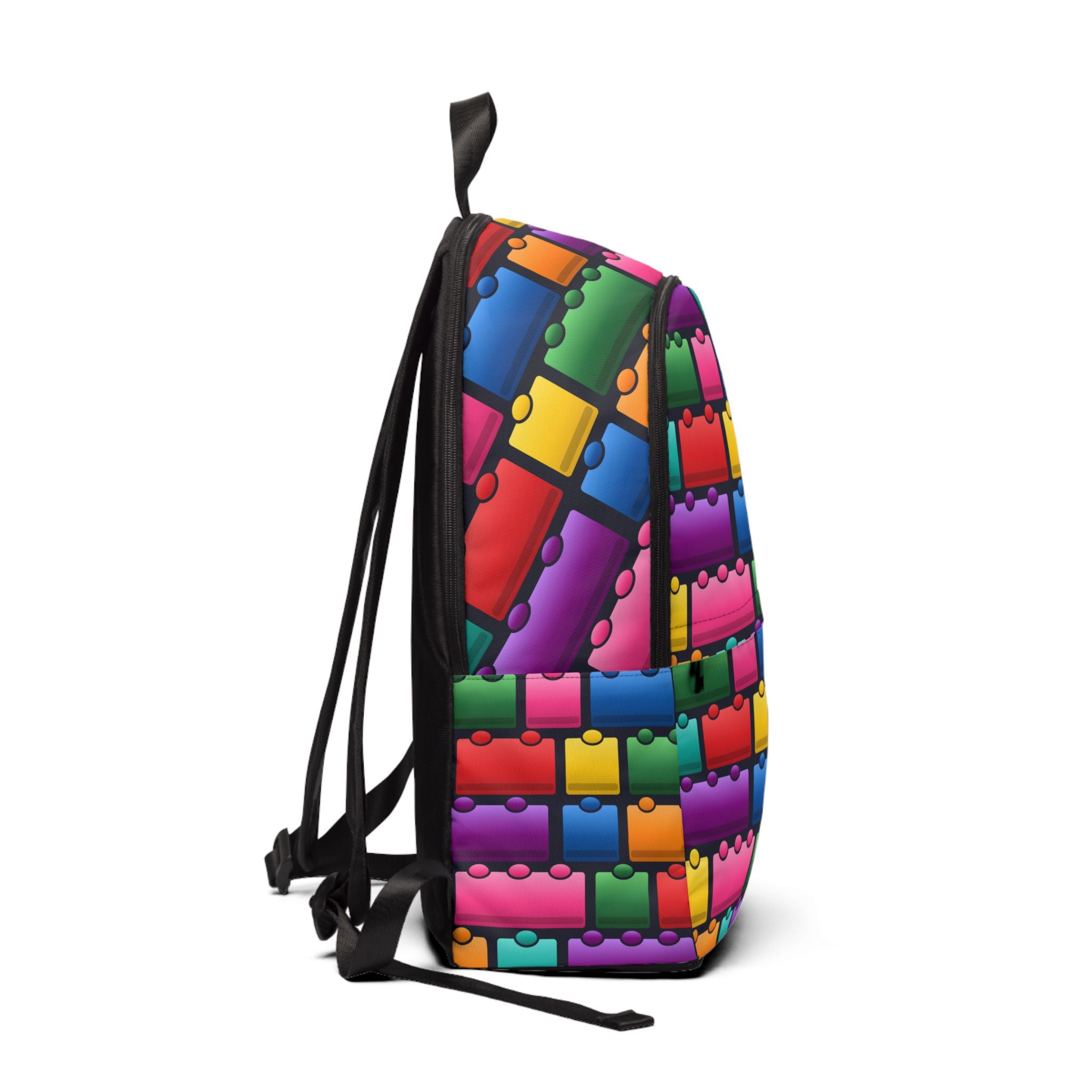 Colorful Toy Brick Pattern Backpack