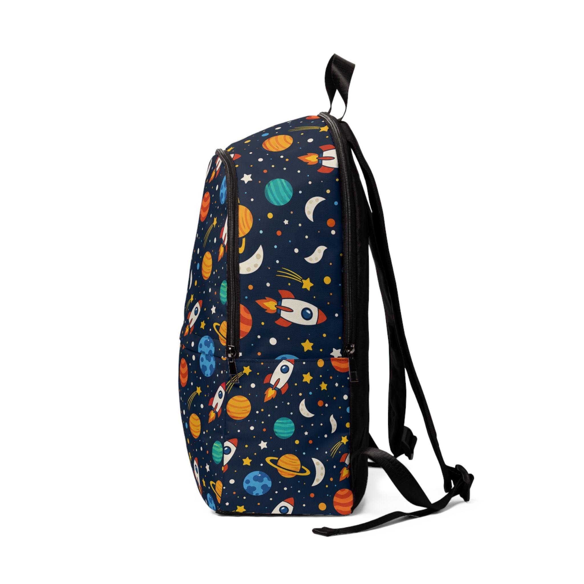 Space Rockets Kids Backpack – Galaxy Planets & Stars School Bag