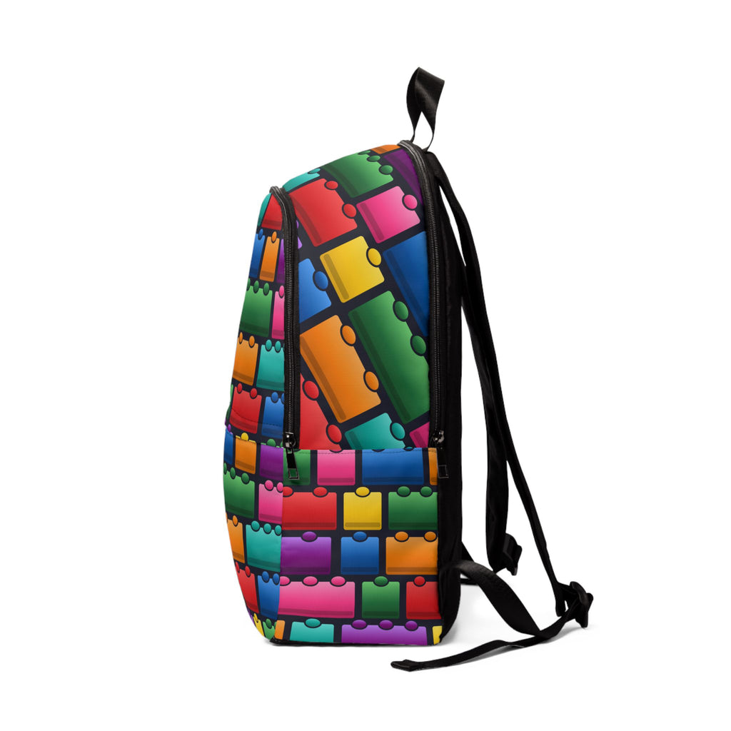 Colorful Toy Brick Pattern Backpack