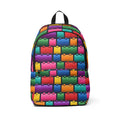 Colorful Toy Brick Pattern Backpack