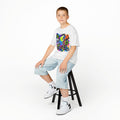 Kids Neon Graffiti Tee - Lightning Bolt, Soccer & Stars Graphic
