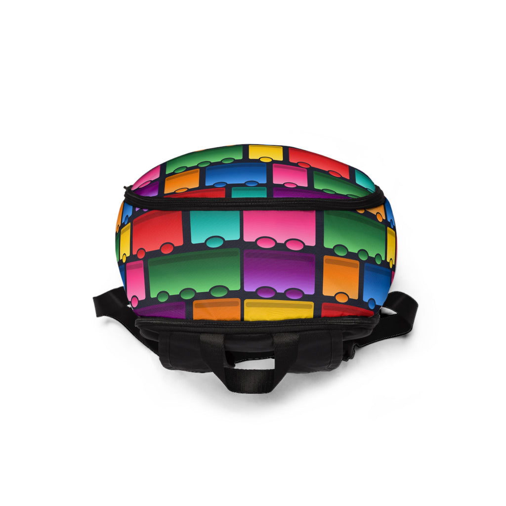 Colorful Toy Brick Pattern Backpack
