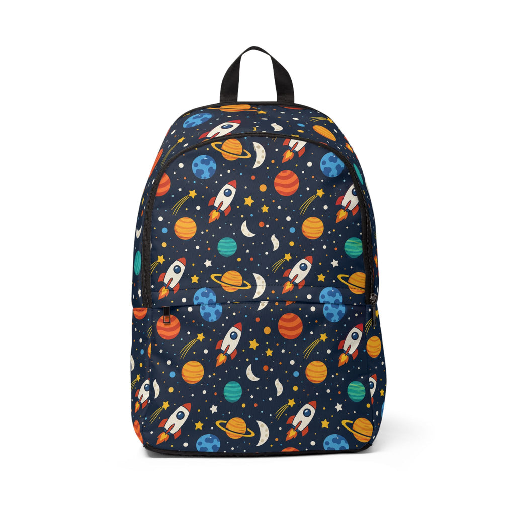 Space Rockets Kids Backpack – Galaxy Planets & Stars School Bag