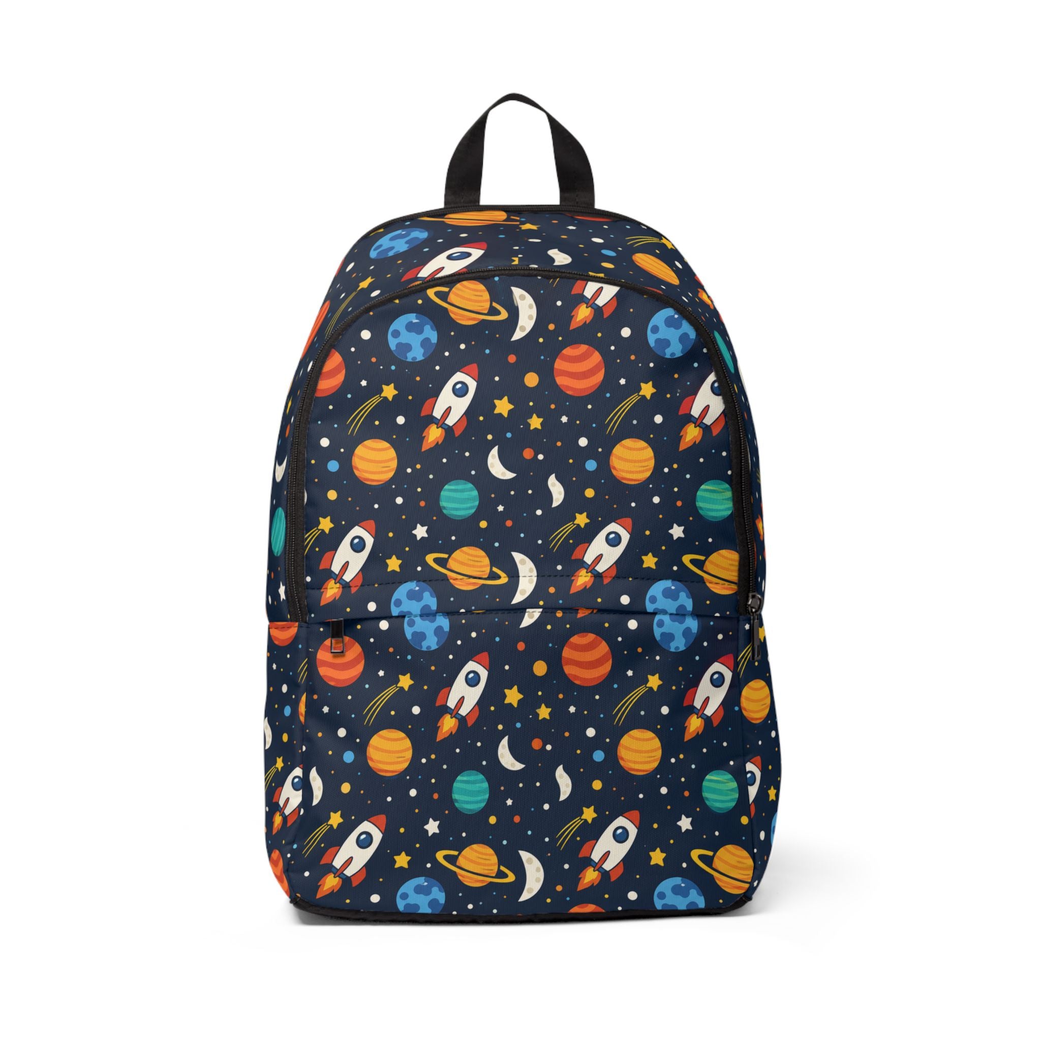 Space Rockets Kids Backpack – Galaxy Planets & Stars School Bag
