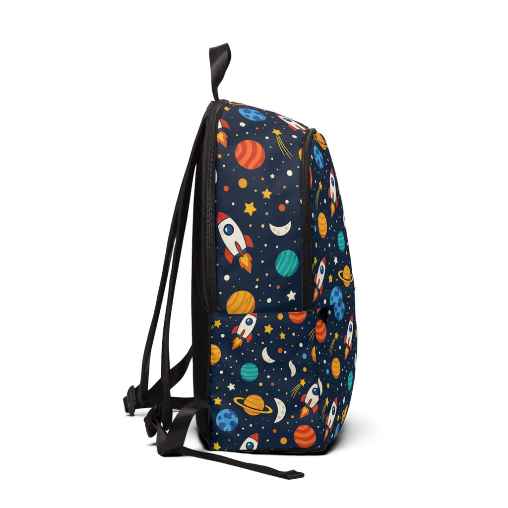 Space Rockets Kids Backpack – Galaxy Planets & Stars School Bag